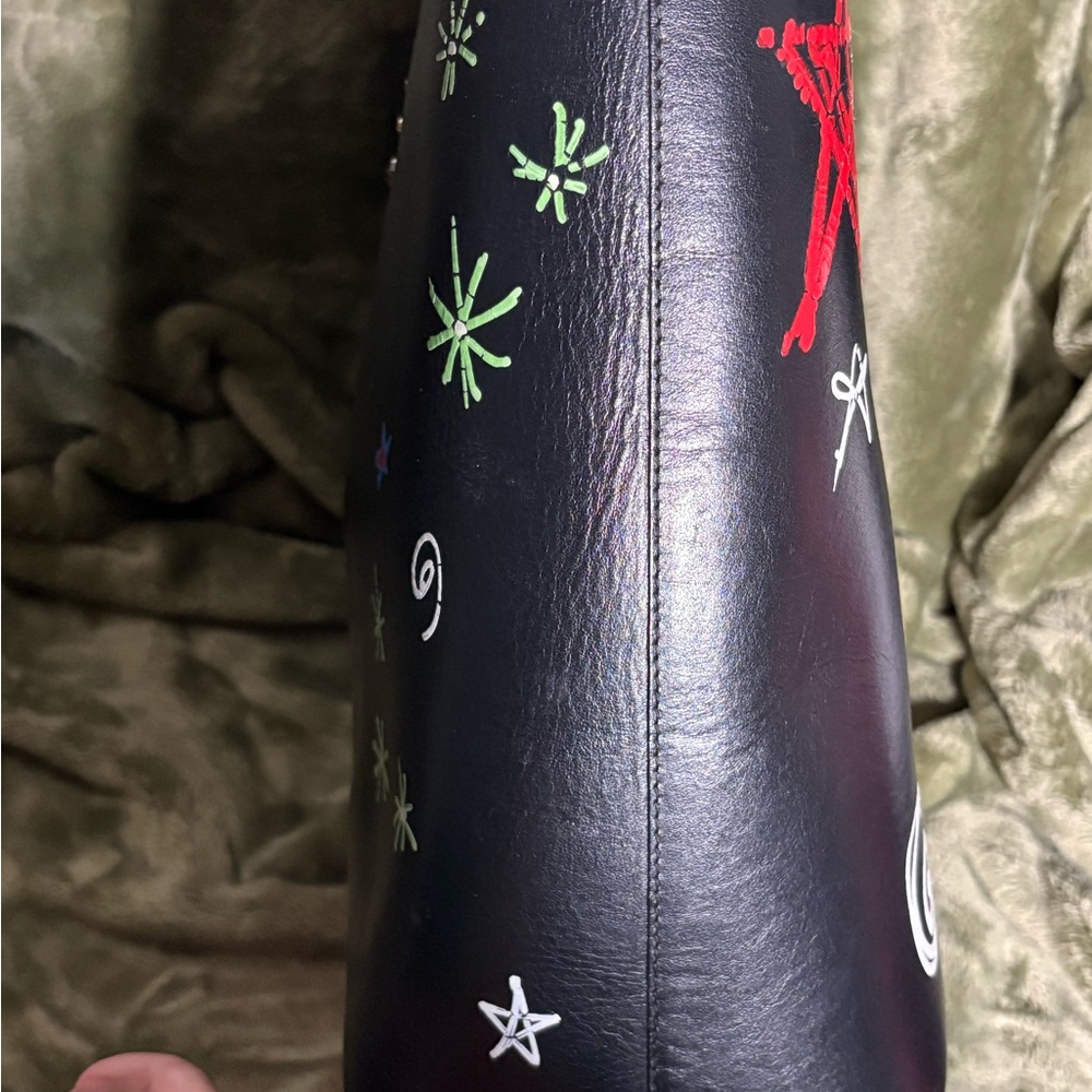 ❌SOLD❌ Christian Louboutin LARGE Black Multicolor Graphic Tote. - Picture 3 of 13